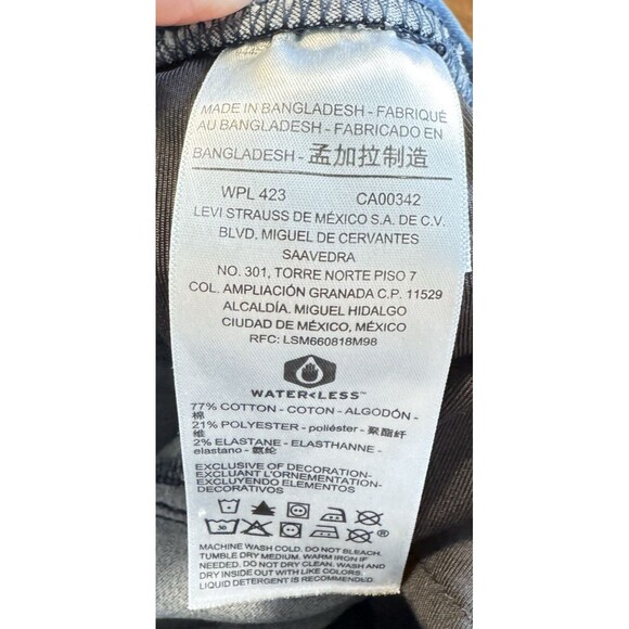 Signature by Levi Gold Label Women's Totally Shaping Pull on Skinny Size 6 Short - Picture 3 of 8